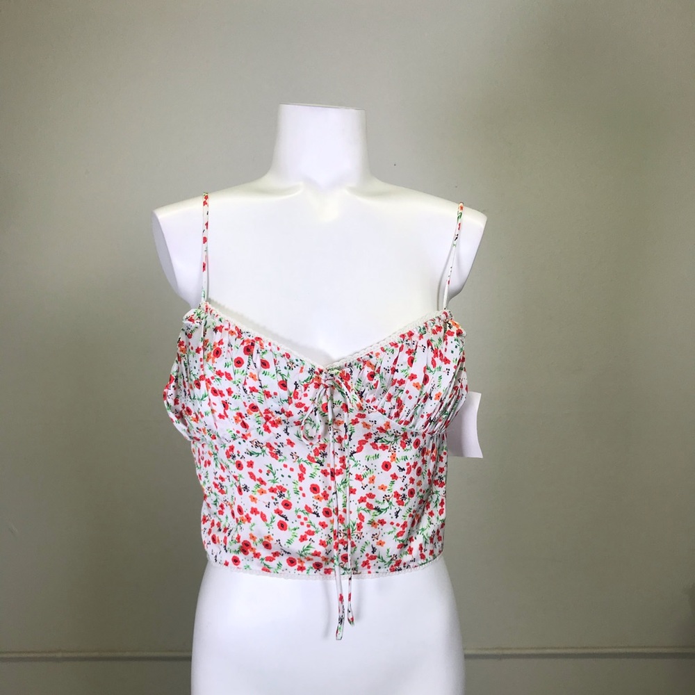 OOBERSWANK Floral Print Satin Camisole